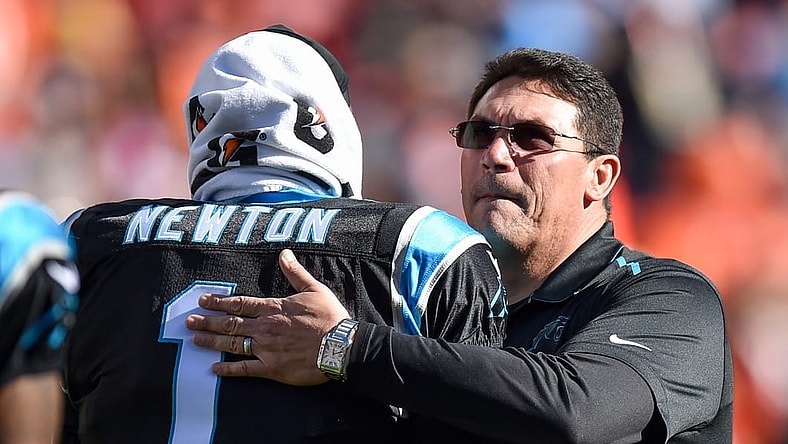 Cam Newton Ron Rivera Carolina Panthers
