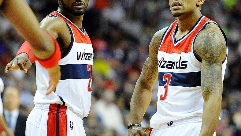 Wizards point guard John Wall has his Washington Wizards in title contention.