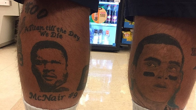 Steve McNair, Marcus Mariota tattoo.