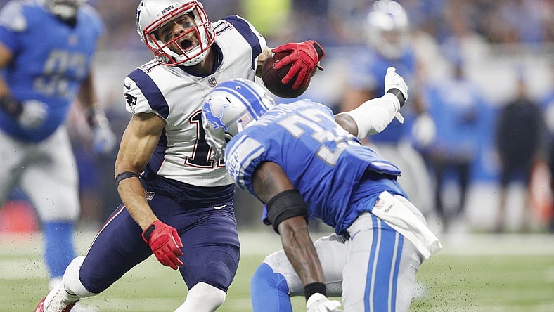 Patriots receiver Julian Edelman suffered a devastating knee injury.