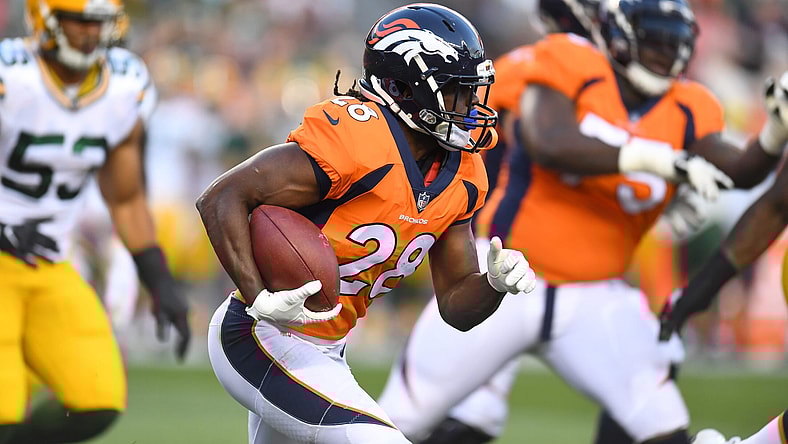 Denver Broncos running back Jamaal Charles during NFL preseason Week 3