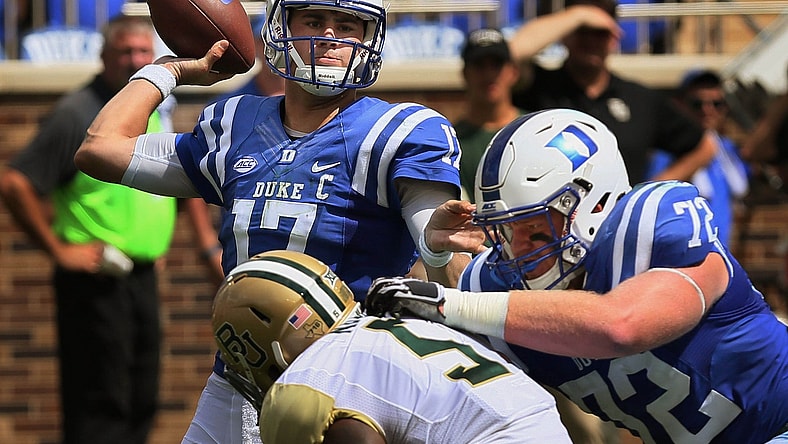 Duke Blue Devils quarterback Daniel Jones