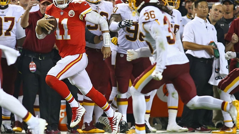 Kansas City Chiefs quarterback Alex Smith against the Washington Redskins on Monday Night Football