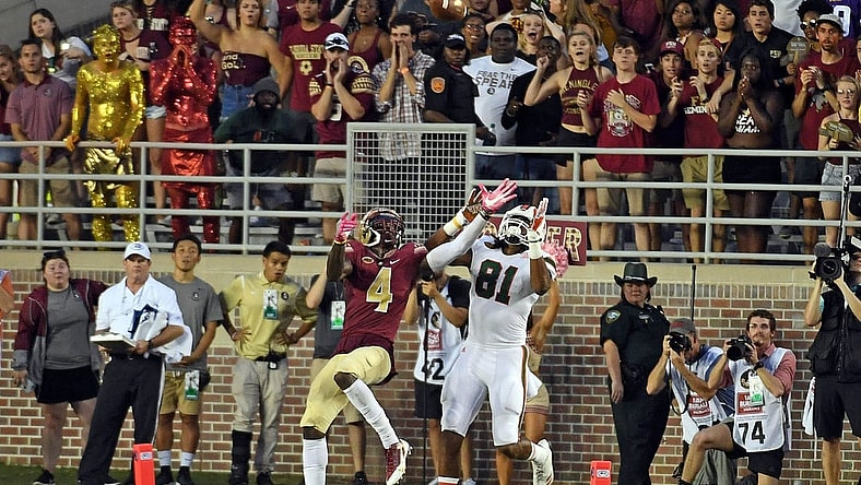 Miami wide receiver Darrell Langham