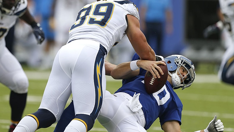 Joey Bosa dominated the Giants early on NFL Sunday.