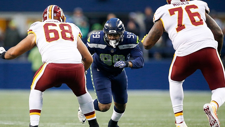 Seahawks defensive lineman Quinton Jefferson