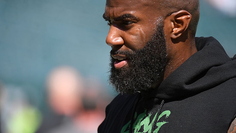NFL safety Malcolm Jenkins walks off field
