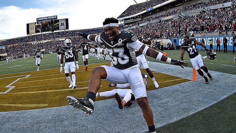 New York Jets star Jamal Adams dances at the Pro Bowl.