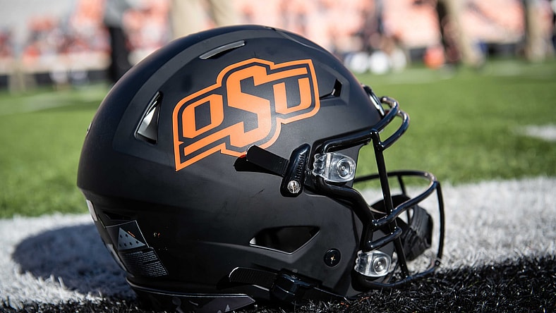 Oklahoma State football helmet