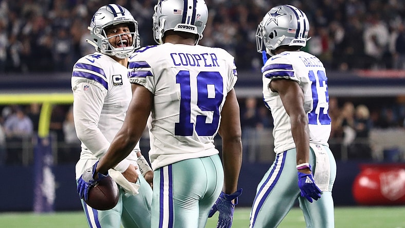 Dak Prescott and Amari Cooper celebrate touchdown