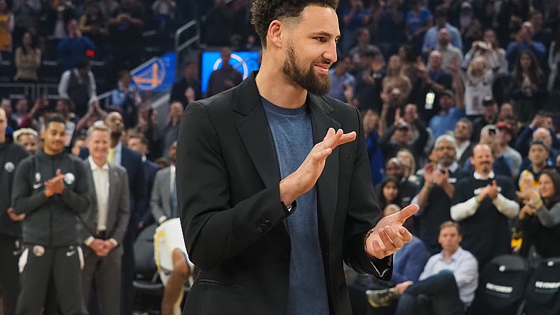 Warriors' Klay Thompson during game against the Heat.
