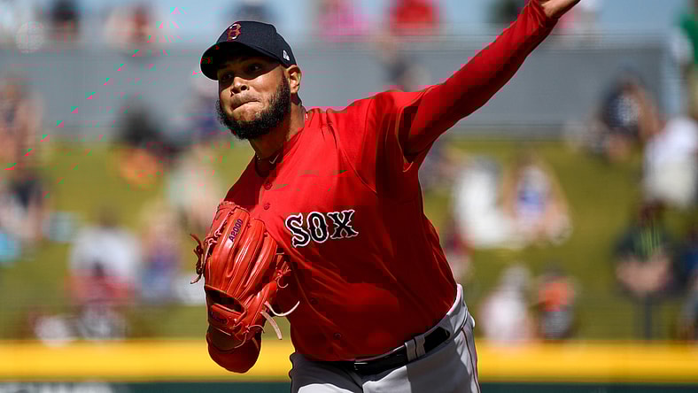 Red Sox pitcher Eduardo Rodriguez during spring training