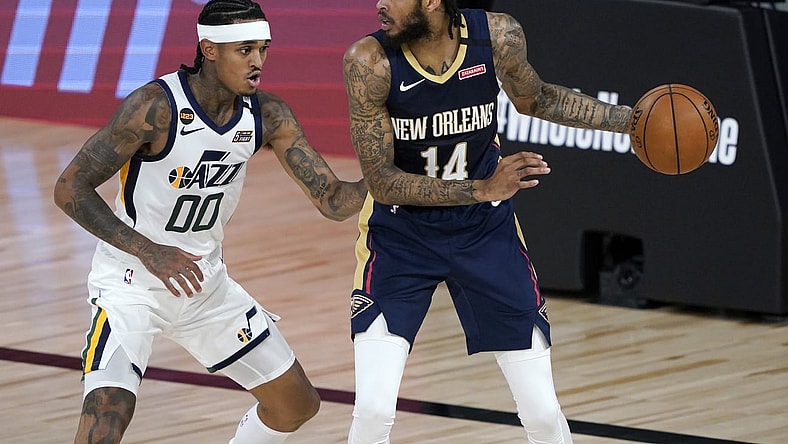 Pelicans Brandon Ingram against Jazz during NBA restart.