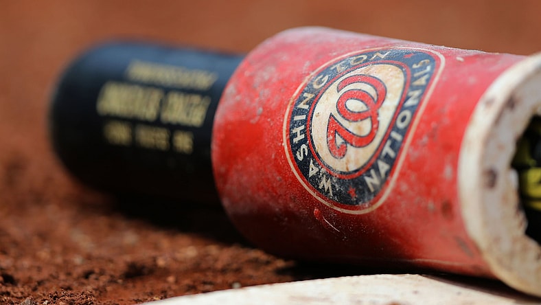 Washington Nationals logo during a game against the New York Mets