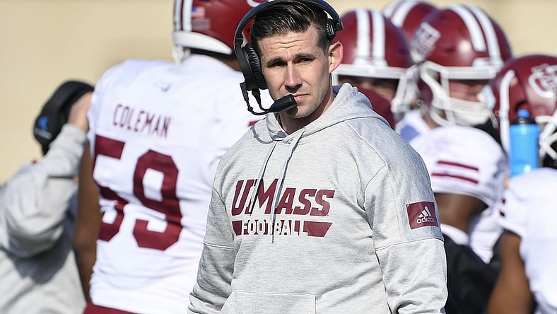 Massachusetts Minutemen head coach Walt Bell