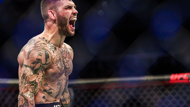 Gavin Tucker reacts to win in UFC 240