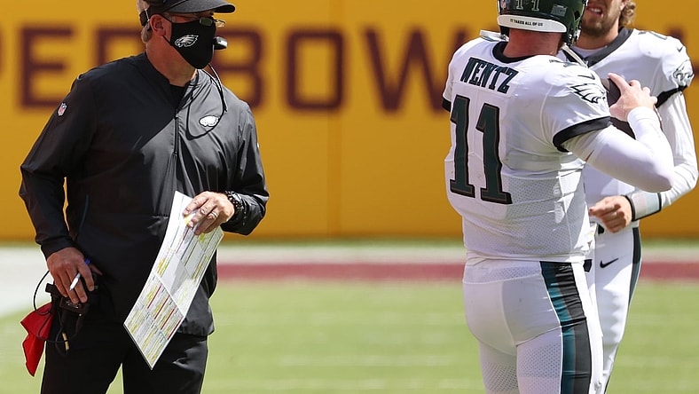 Eagles' Carson Wentz ahead of NFL game against Washington