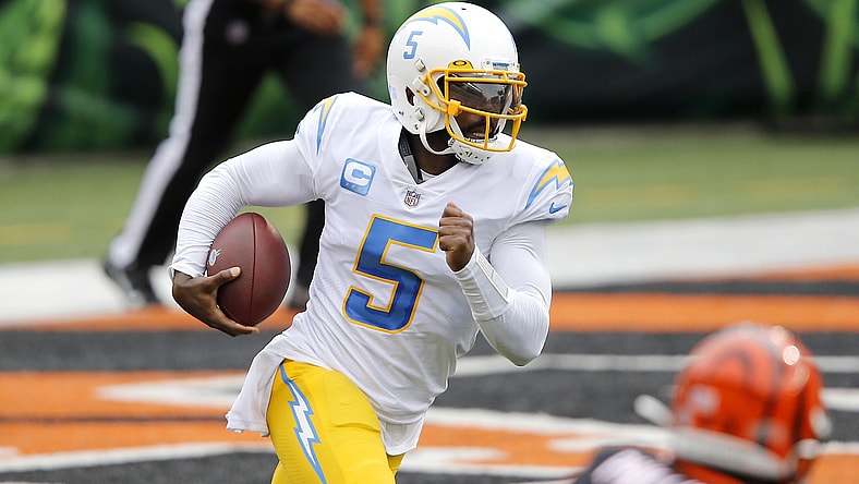 Chargres QB Tyrod Taylor during game against Bengals