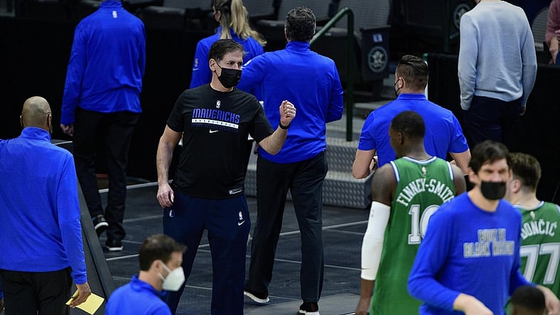 Feb 22, 2021; Dallas, Texas, USA; Dallas Mavericks owner Mark Cuban after the game between the Dallas Mavericks and the Memphis Grizzlies at the American Airlines Center. Mandatory Credit: Jerome Miron-USA TODAY Sports