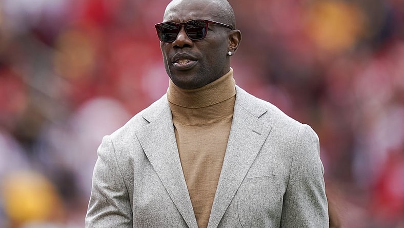 September 22, 2019; Santa Clara, CA, USA; San Francisco 49ers former player Terrell Owens before the game against the Pittsburgh Steelers at Levi's Stadium. Mandatory Credit: Kyle Terada-USA TODAY Sports
