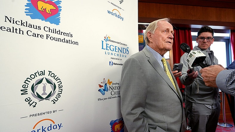 Jack Nicklaus is interviewed after the 12th annual Legends Luncheon presented by Nationwide on Wednesday, April 13,. 2022.
Ceb Crenshaw Fs 2
