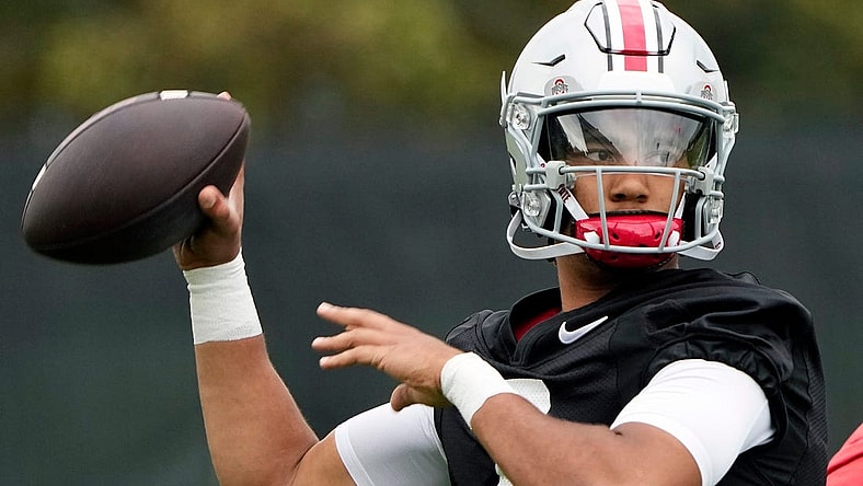 Quarterback C.J. Stroud is preparing for a potentially historic redshirt sophomore season at Ohio State.
REDO Ohio State QB CJ Stroud