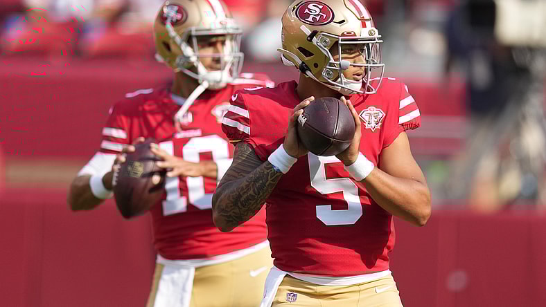 Trey Lance, San Francisco 49ers, Jimmy Garoppolo