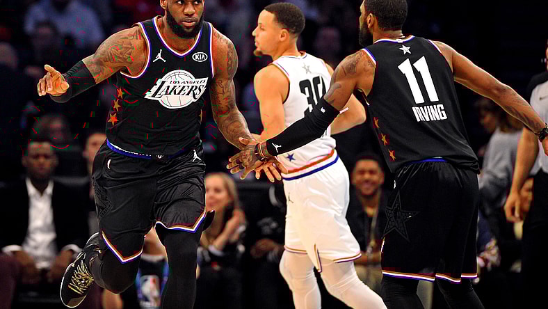 LeBron James and Kyrie Irving