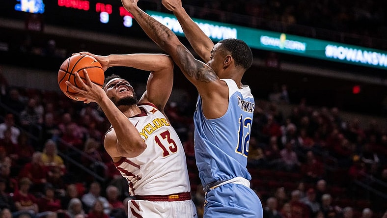 Iowa State's Jaren Holmes shoots the ball during the Iowa State men's basketball game against McNeese, on Sunday, Dec. 11, at Hilton Coliseum, in Ames.

1211 Isumbb 006 Jpg