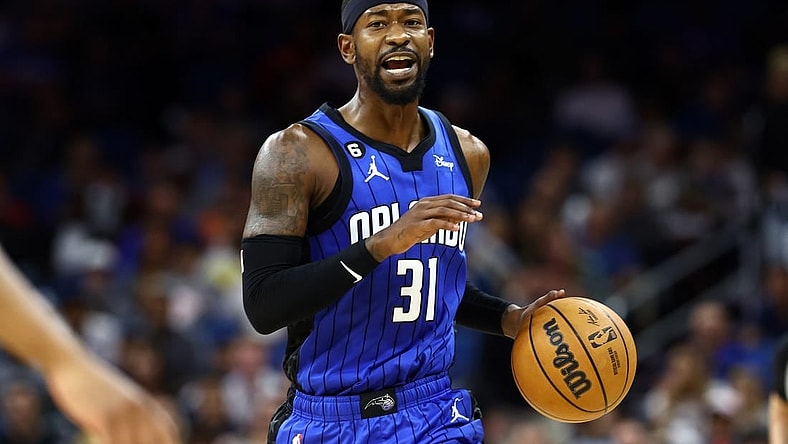 Dec 30, 2022; Orlando, Florida, USA; Orlando Magic guard Terrence Ross (31) drives to the basket against the Washington Wizards during the first quarter at Amway Center. Mandatory Credit: Kim Klement-USA TODAY Sports