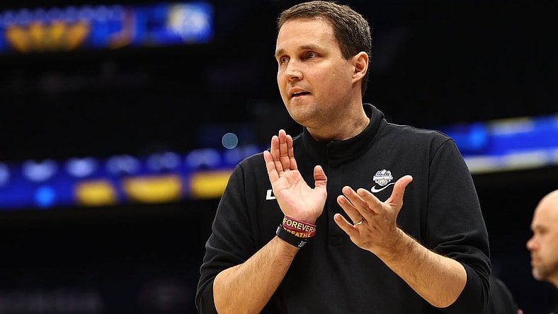 Mar 10, 2022; Tampa, FL, USA; LSU Tigers head coach Will Wade against the Missouri Tigers during the second half at Amalie Arena. Mandatory Credit: Kim Klement-USA TODAY Sports