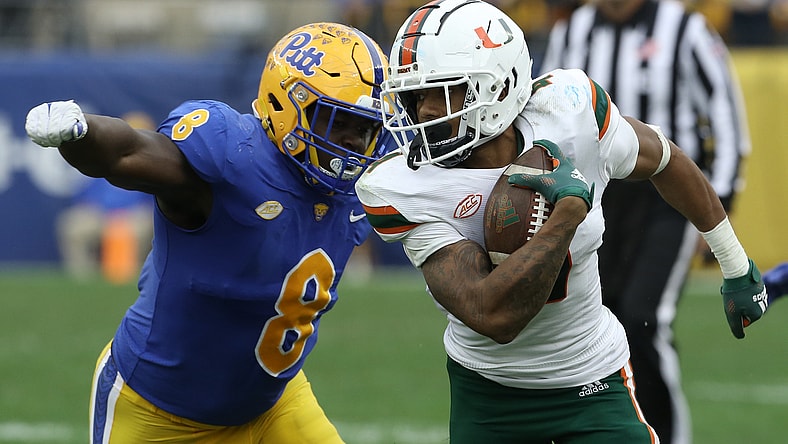 NCAA Football: Miami at Pittsburgh