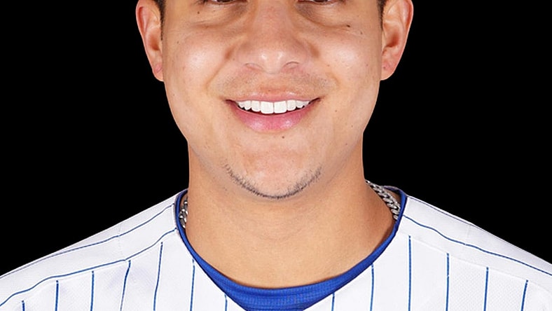 Mar 16, 2022; USA; Chicago Cubs Miguel Amaya poses for a 2022 MLB portrait. Mandatory Credit: MLB photos via USA TODAY Sports