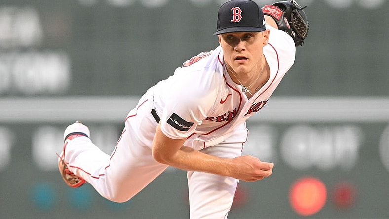 May 15, 2023; Boston, Massachusetts, USA; Boston Red Sox starting pitcher Tanner Houck (89) pitches against the Seattle Mariners during the first inning at Fenway Park. Mandatory Credit: Brian Fluharty-USA TODAY Sports