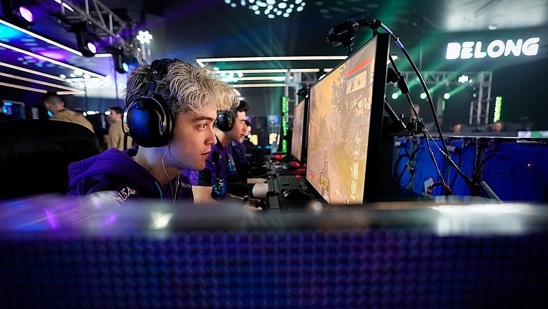 Eli "Standy" Bentz of Minnesota R KKR competes in the Call of Duty League Pro-Am Classic esports tournament at Belong Gaming Arena in Columbus on May 6, 2022.
Call Of Duty Esports Tournament