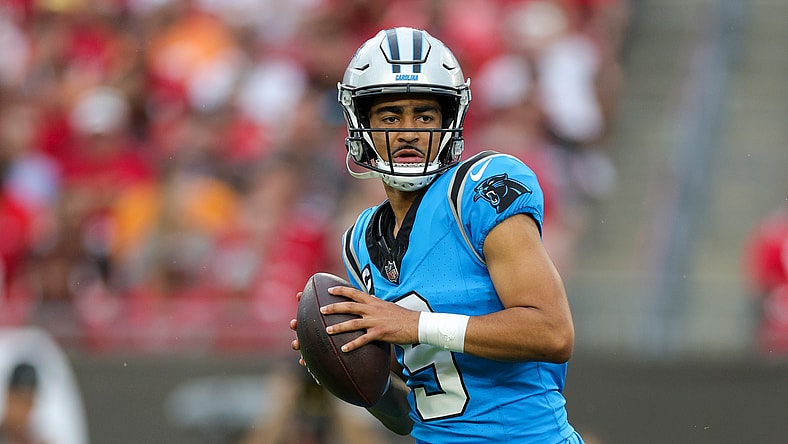 Carolina Panthers quarterback Bryce Young