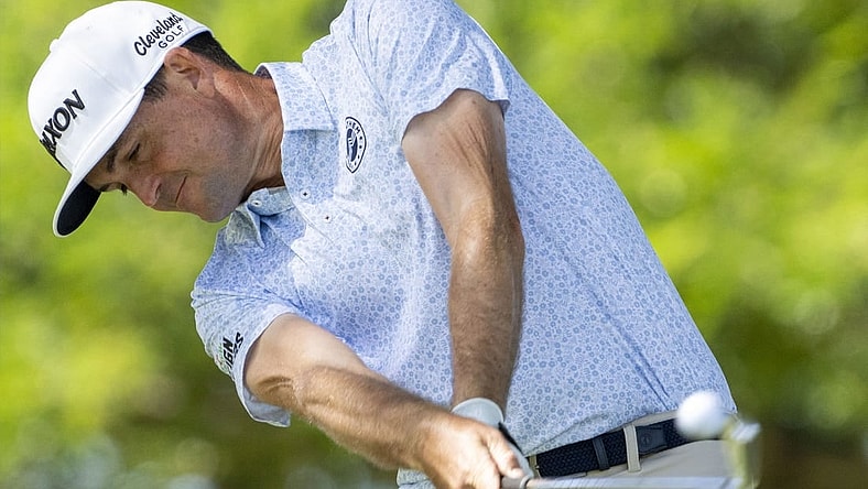 January 13, 2024; Honolulu, Hawaii, USA; Keegan Bradley hits his tee shot on the second hole during the third round of the Sony Open in Hawaii golf tournament at Waialae Country Club. Mandatory Credit: Kyle Terada-USA TODAY Sports