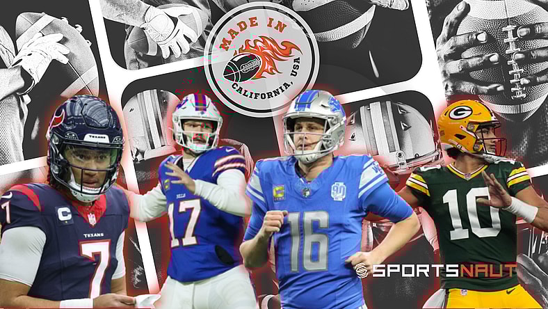 NFL playoffs California QBs Jared Goff CJ Stroud Jordan Love Josh Allen