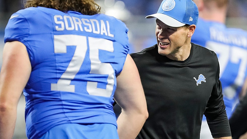 Detroit Lions offensive coordinator Ben Johnson