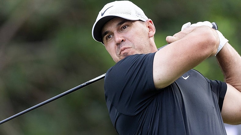 Feb 4, 2024; Playa del Carmen, Quintana Roo, MEX; Brooks Koepka of Team Smash during the final round of the LIV Golf Mayakoba tournament at El Chamaleon Golf Course. Mandatory Credit: Erich Schlegel-USA TODAY Sports