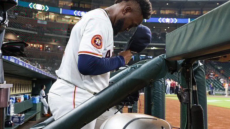 Houston Astros pitcher Cristian Javier