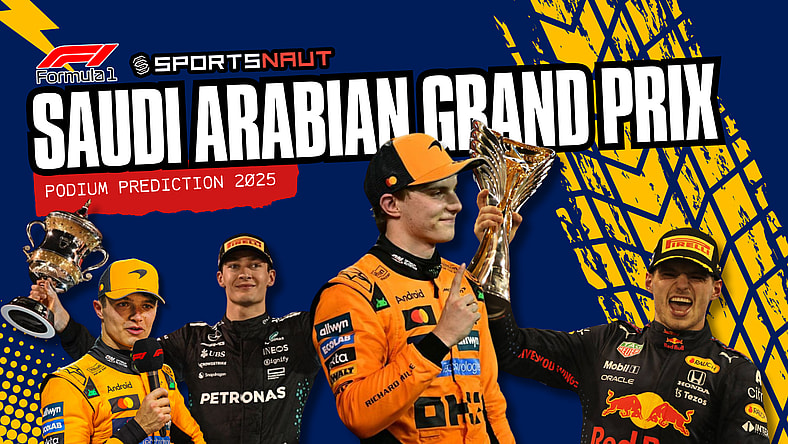 2025 Saudi Arabian GP podium prediction Lando Norris George Russell