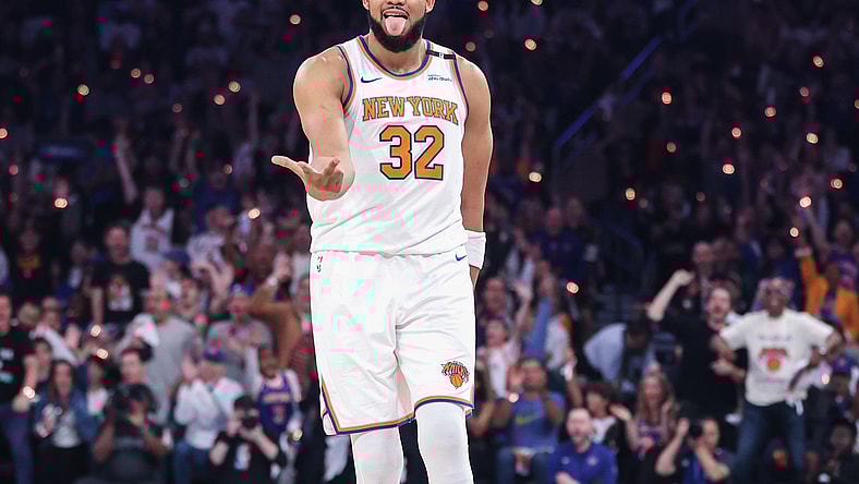 NBA: Playoffs-Boston Celtics at New York Knicks, Karl-Anthony Towns