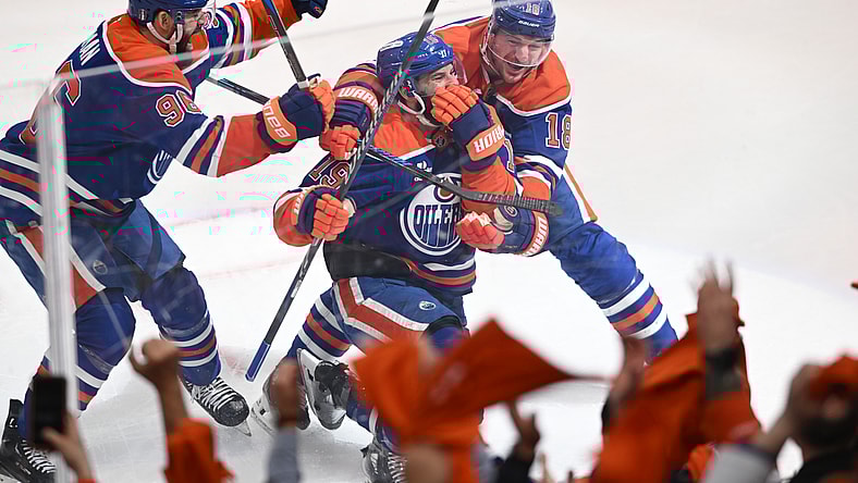 NHL: Stanley Cup Playoffs-Vegas Golden Knights at Edmonton Oilers