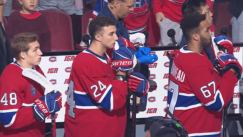 montreal canadiens lane hutson logan mailloux