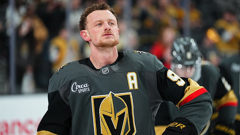 Vegas Golden Knights forward Jack Eichel 11/29/2025 (Photo/Screenshot- Vegas Golden Knights via Twitter)