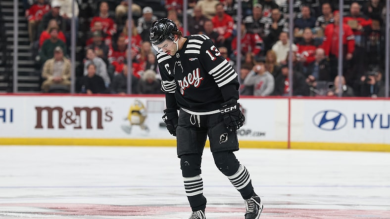 NHL: Detroit Red Wings at New Jersey Devils