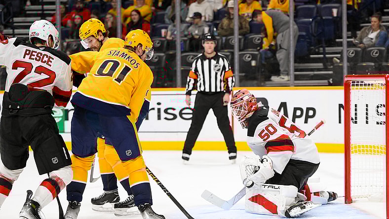 NHL: New Jersey Devils at Nashville Predators
