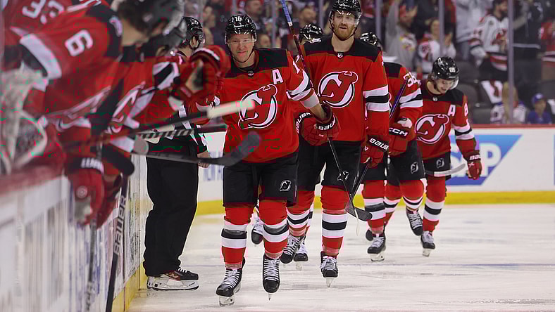 NHL: Stanley Cup Playoffs-New York Rangers at New Jersey Devils