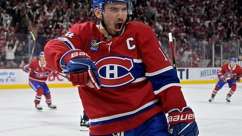 NHL: Stanley Cup Playoffs-Washington Capitals at Montreal Canadiens, nick suzuki